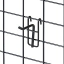 【5%OFFクーポン有り!6月1日限り】【10本入り】ネット用フック(直径5mm) 黒 L5cm送料無料 フック 陳列用 ネット 網 ディスプレイ 壁掛け 店舗 ラック