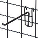【5%OFFクーポン有り!7月15日限り】【10本入り】ネット用フック(直径5mm) 黒 L15cm送料無料 フック 陳列用 ネット 網 ディスプレイ 壁掛け ...