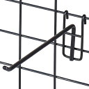 【5%OFFクーポン有り!7月15日限り】【10本入り】ネット用フック(直径5mm) 黒 L20cm送料無料 フック 陳列用 ネット 網 ディスプレイ 壁掛け ...