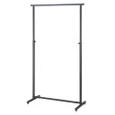【10%OFFクーポン有り!5月15日限り】オーバーハングタイプ ハンガーラック 角パイプ W90cm グレー 1台送料無料 ハンガーラック パイプハンガー コ...