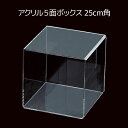 【10%OFFクーポン有り!6月5日限り】アクリル5面ボックス 25cm角 1個送料無料 コの字 ラック ディスプレイラック オープンラック 棚 卓上 飾り棚 ...