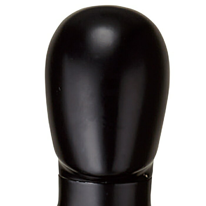 【5%OFFクーポン有り!ブラックフライデー期間中♪】PP製全身マネキン用頭部パーツ 紳士 黒 1個送料無料 マネキン トルソー メンズ 男性 紳士 撮影用