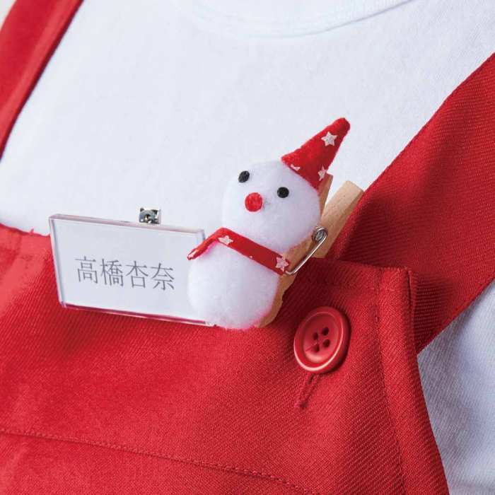 【抽選で最大100%ポイント還元！10月5日限り！】【2個セット】ポンポンクリップ スノーマン レッド送料無料 衣装 イベント アクセサリー 子供 男女兼用 レディース メンズ キッズ クリスマス