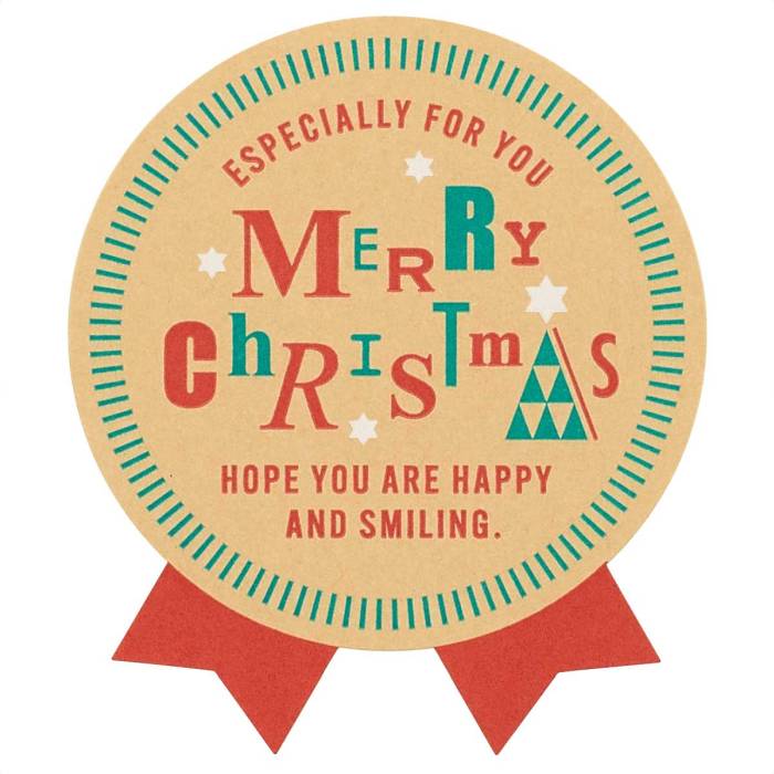 【40枚入り】クリスマス ナチュラル リボン型シール楽しくあたたかいクリスマスを演出するシール。送料無料 ラッピング シール ステッカー ギフト おしゃれ かわ...
