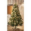 クリスマスツリーセット ゴールド 高さ210cm送料無料 クリスマスツリー 大型 おしゃれ スリム 北欧 イルミネーション ライト 光る