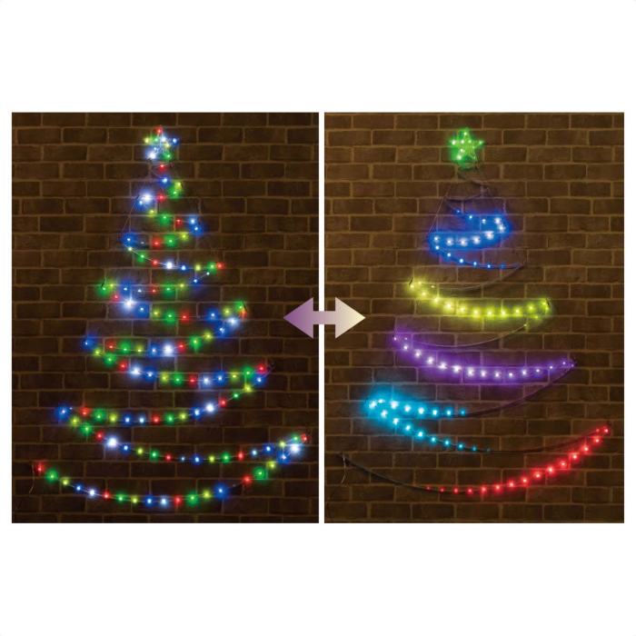スマートLEDライトツリー [屋外使用可] 1台カラフルな光が流れる楽しいライトツリー。送料無料 ラ ...