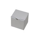 【10枚入り】ギフトボックス シルバーグレー 12×10×11cmプチギフトにぴったりの商品が引き立つ、シンプルで上品な無地のボックスです。送料無料 ラッピング...