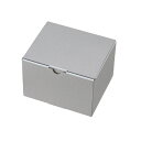 ギフトボックス シルバーグレー 16×13.5×10.5cmプチギフトにぴったりの商品が引き立つ、シンプルで上品な無地のボックスです。送料無料 ラッピング 箱 ギフトボックス ギフト パッケージ プレゼント おしゃれ 大 被せ箱 シルバー