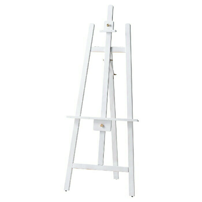 【5%OFFクーポン有り!ブラックフライデー期間中♪】イーゼル ホワイト 1台イーゼル 木製 スタンド 絵画 パネルスタンド メニュー 看板