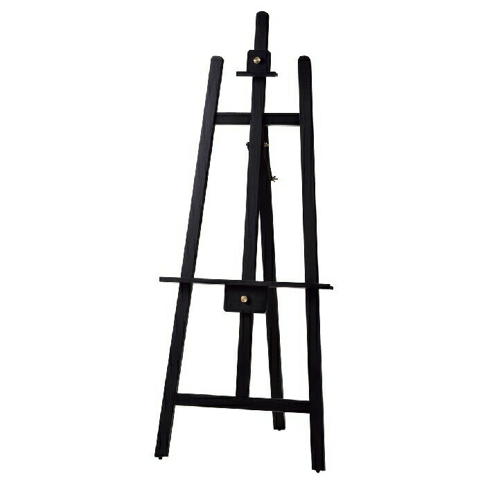 【5%OFFクーポン有り!ブラックフライデー期間中♪】イーゼル ブラック 1台イーゼル 木製 スタンド 絵画 パネルスタンド メニュー 看板