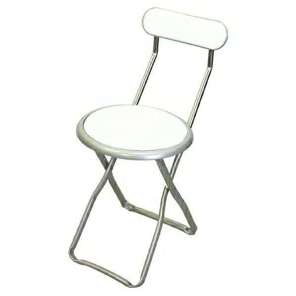 折りたたみ式キャプテンチェア ホワイト 1脚スリムなデザインが人気の折りたたみチェア。椅子 折り畳み イス 折りたたみ 丸イス パイプ椅子 会議 丸椅子