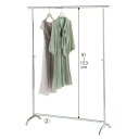 【10%OFFクーポン有り!5月15日限り】クロームメッキ ハンガーラック アールタイプ W120cm 1台ハンガーラック シンプル 業務用 頑丈 パイプハンガ...