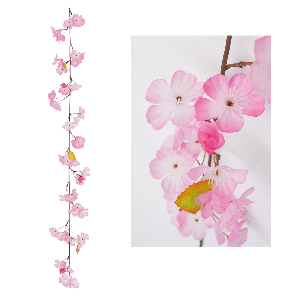 【3%OFFクーポン有り！マラソン期間中♪】桜ガーランド 180cm 1本送料無料 春 飾り 装飾 パーティ 吊り下げ デコレーション さくら サクラ 花