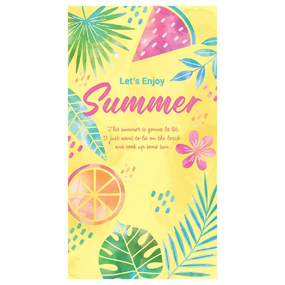 【5%OFFクーポン有り!ブラックフライデー期間中♪】バックグラウンドシート サマーパーティー 120x220cm 1枚送料無料 タペストリー 飾り 装飾 パー...