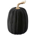 【5%OFFクーポン有り!8月1日限り】ファブリックパンプキン ブラック 1個送料無料 ハロウィン かぼちゃ カボチャ 置物 飾り ディスプレイ オブジェ 装飾...