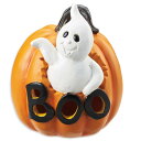 パンプキンオブジェゴースト 1個「BOO」の文字のあるカボチャ中からオバケがこんにちは。ハロウィンにぴったりの置物です。送料無料 ハロウィン 飾り 置物 小物 ...