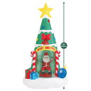 エアブロードール サンタクリスマスツリー 1台送料無料 エアーディスプレイ エアブロー エアーバルーン エアバルーン 飾り 店舗 ディスプレイ サンタクロース ...