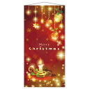 【10%OFFクーポン有り!7月25日限り】タペストリー クリスマスキャンドル 1枚送料無料 飾り 装飾 パーティ 大きい 背景 壁 撮影 フォトスポット