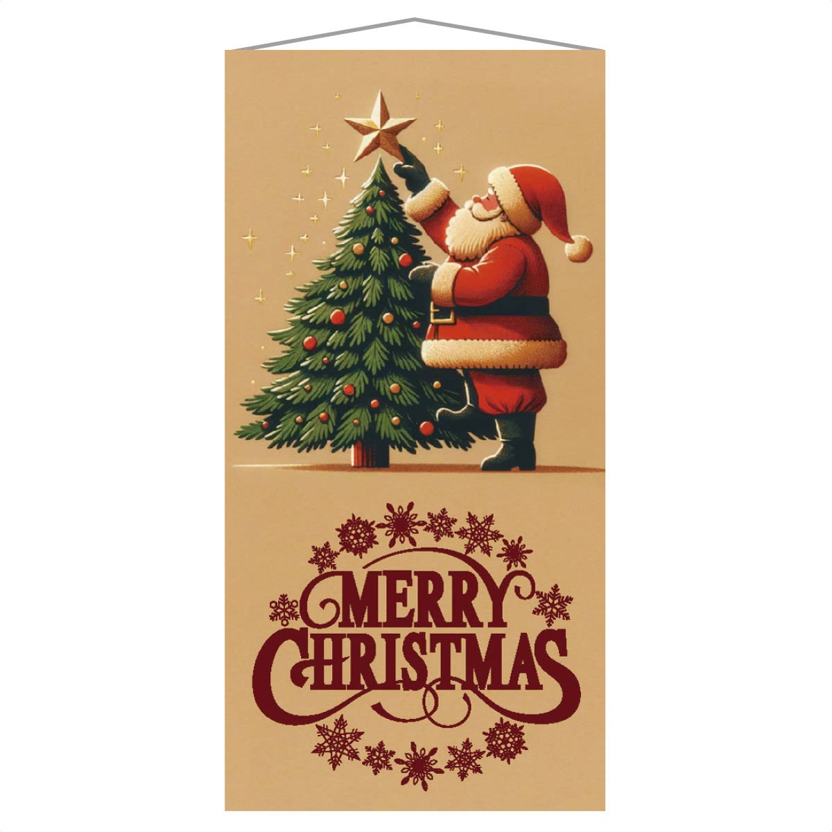 【5%OFFクーポン有り!11月1日限り】タペストリー デコレーションサンタ 1枚送料無料 クリスマス 飾り 装飾 パーティ 大きい 背景 壁 撮影 フォトスポット