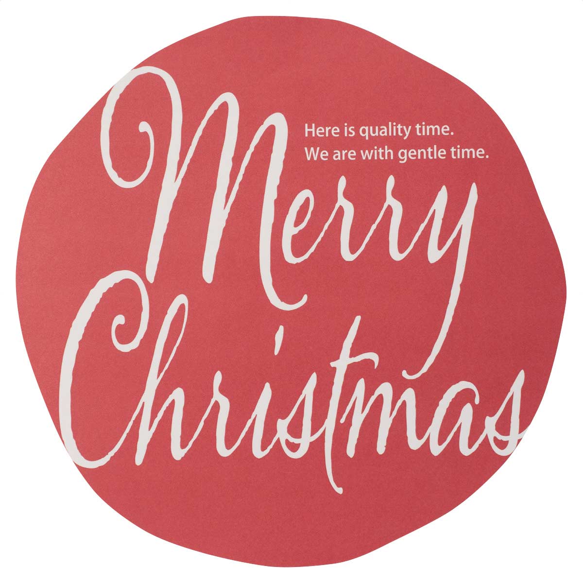 【30枚入り】クリスマス 強粘着ビッグシール14cm レッド存在感バツグン。おしゃれに格上げする大型シール。送料無料 ラッピング ステッカー ギフト おしゃれ ...