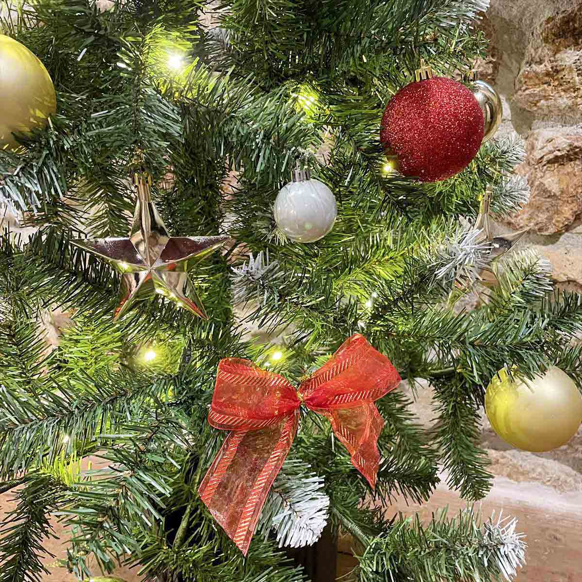 �����ǥ��͡��ȥݥåȥ��ꥹ�ޥ��ĥ꡼���å� ��åɡ��ĥ꡼ �⤵150cm 1���åȥ꡼���ˤ�ʤ�2WAY���������դ��ǡ�����ץ饤�������������١������������ʥĥ꡼��2WAY�������ɤΥ��åȤǤ�������̵�� �饤�� ������� �̲� led �ž� ���