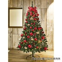 ベーシッククリスマスツリーセット レッド 高さ210×幅120cm 1セット送料無料 ライト おしゃれ 北欧 led 電飾
