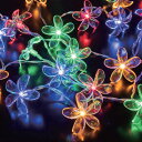 【LED50球】モチーフキャップライト フラワーミックス 1セット色や輝きの変化、カタチが楽しい様々なライトが集結!点滅パターンが選べるかわいいバブルスターライ...