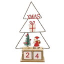 LED木製アドベントスタンド クリスマスツリー 幅18cm 1個送料無料 ギフト 玄関 クリスマス 飾り 装飾 お菓子 ディスプレイ