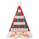 木製アドベントカレンダー サンタ 幅32.5cm 1個送料無料 ギフト 玄関 クリスマス 飾り 装飾 お菓子 ディスプレイ