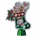 LEDフリッカーライト スノーマンソックス 1個光に照らされるクリスマスモチーフが印象的です。送料無料 クリスマス 飾り 装飾 オブジェ 置物 クリスマス雑貨 ...