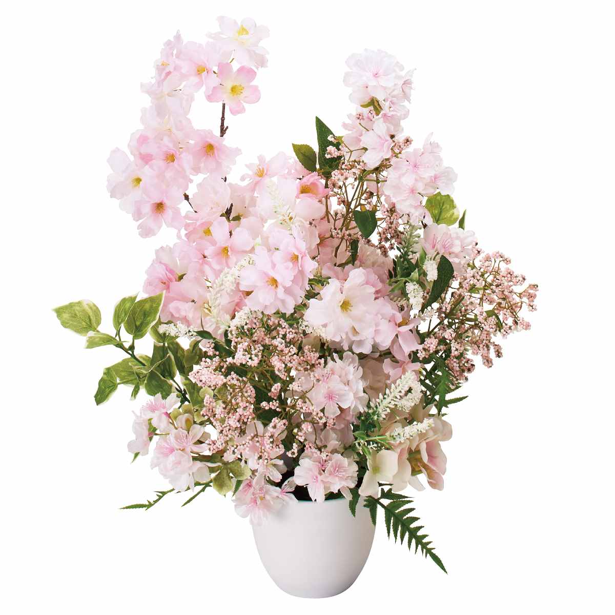 【5%OFFクーポン有り！2月6～9日限り】ボリューム桜造花アレンジ 1個送料無料 桜 さくら サクラ アレンジメント フェイクフラワー 春 装飾 インテリア 飾り