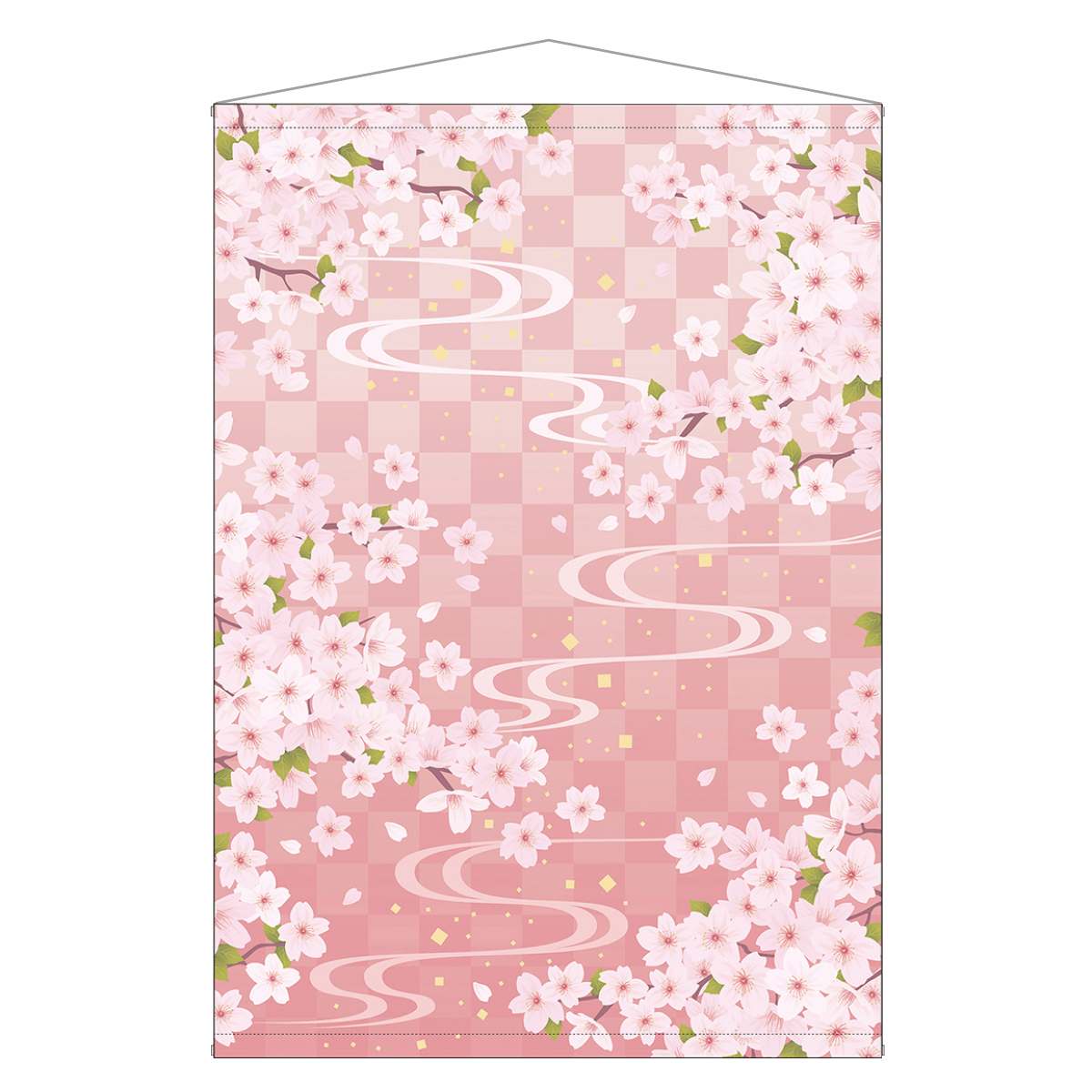 ビッグタペストリー さくら 140×200cm 【防炎加工】 1枚ショーウインドウや壁面に飾るだけでお店の雰囲気を春モードに。防炎加工タイプなので人の集まる店内の飾り付けにもおすすめです。送料無料 桜 飾り 装飾 春 大きい 背景 壁 撮影 フォトスポット 風景