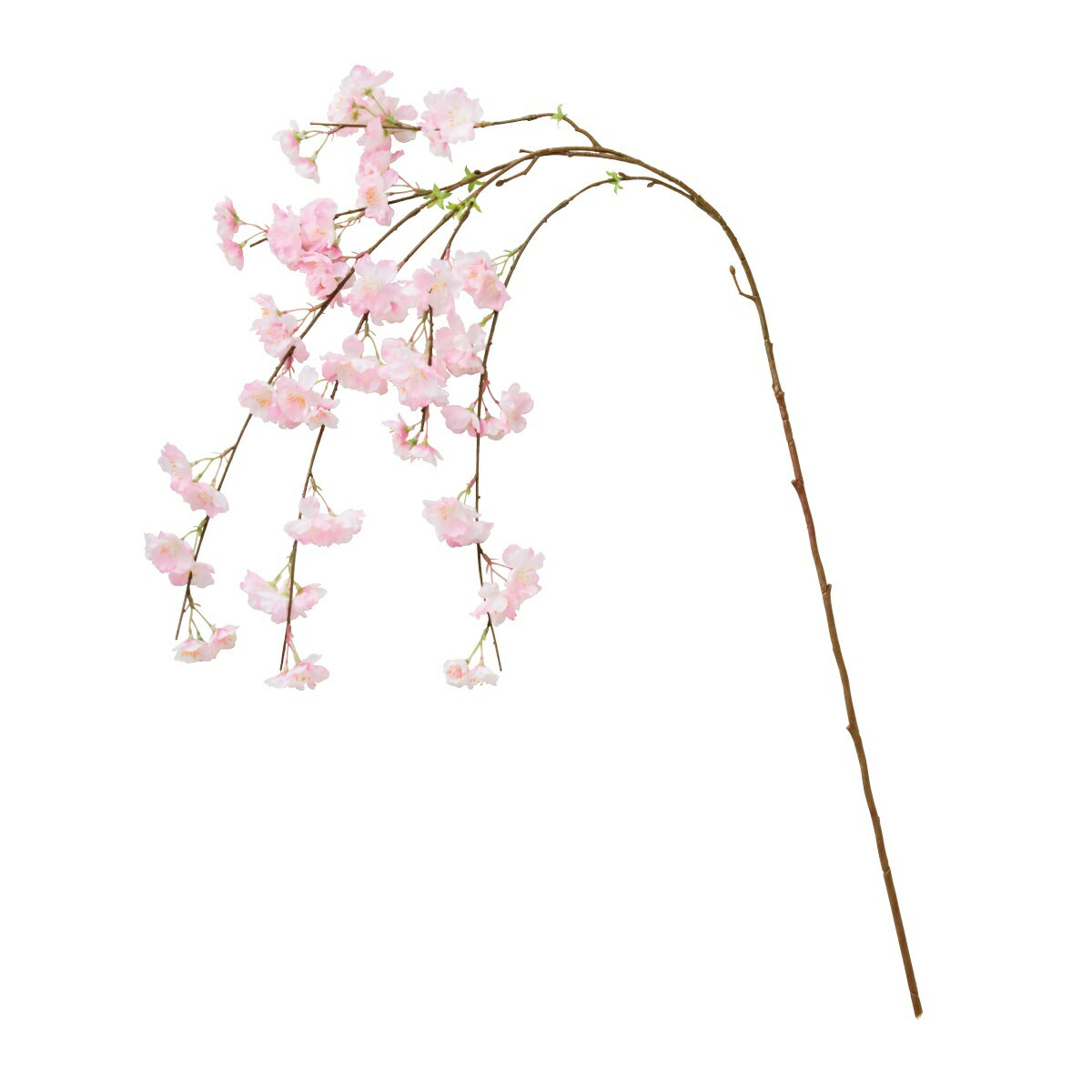 シダレザクラ 長さ125cm ニューピンク 1本春の訪れを感じさせる華やかで和風の桜装飾。本物そっくりのしだれ桜は満開の桜をイメージしたボリューム感！送料無料 桜 さくら 造花 フェイクフラワー 春 装飾 花材 パーツ 枝 飾り 花びら