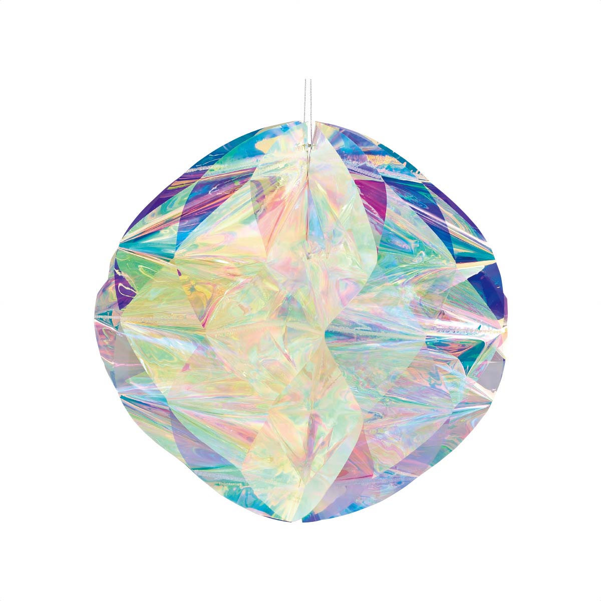 オーロラボールハンギング 直径40cm 1個夏の爽やかな店内装飾にぴったりのボールです。オーロラのよ ...