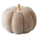 【5%OFFクーポン有り!マラソン期間中♪】ファブリックパンプキン S 幅11cm グレー 1個送料無料 ハロウィン かぼちゃ カボチャ 置物 飾り 秋 ディスプレイ 装飾 グッズ
