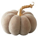 【5%OFFクーポン有り!マラソン期間中♪】ファブリックパンプキン M 幅15cm グレー 1個送料無料 ハロウィン かぼちゃ カボチャ 置物 飾り 秋 ディスプレイ 装飾 グッズ