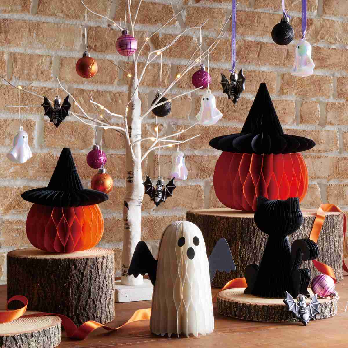 『ハロウィンオーナメントセットコウモリ1セット』