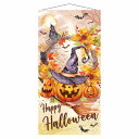 【5%OFFクーポン有り!楽天SS期間中♪】ハロウィンタペストリー ハロウィンオータムリース 1枚送料無料 飾り 装飾 パーティ 大きい 背景 壁 布 撮影 インスタ映え フォトスポット 販促品 かわいい
