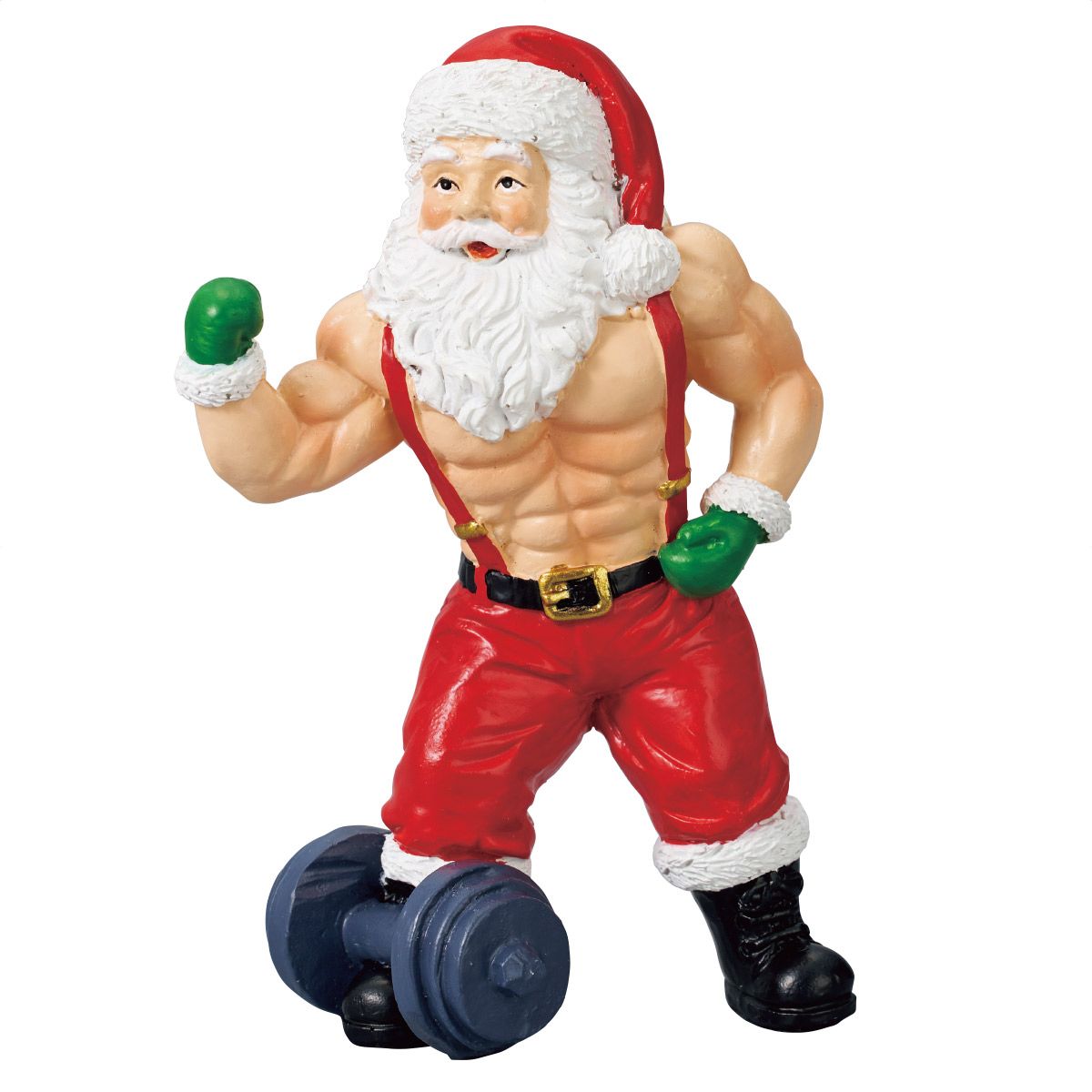 【5%OFFクーポン有り！ブラックフライデー期間中♪】サンタマッソー バイセップス 1個送料無料 クリスマス 飾り 装飾 オブジェ 置物 クリスマス雑貨 雑貨 サンタクロース