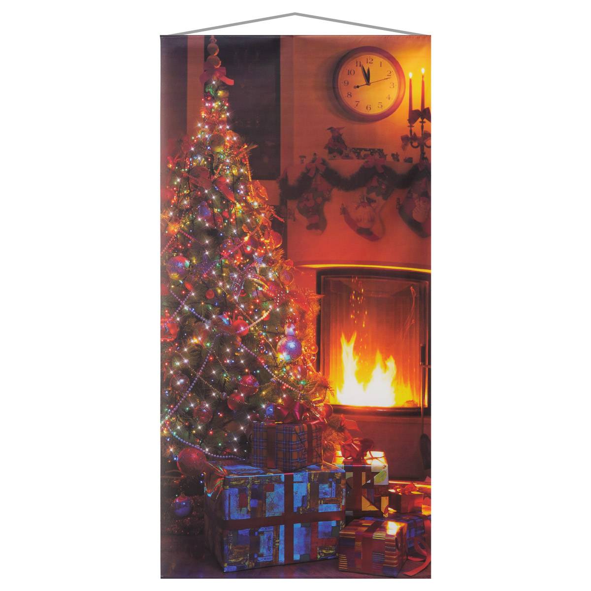 タペストリー プレゼントクリスマスツリー 1枚ショーウィンドウや壁面にタペストリー1枚飾るだけでお店の雰囲気をクリスマス仕様に。送料無料 飾り 装飾 パーティ 大きい 背景 壁 布 撮影 インスタ映え フォトスポット クリスマスタペストリー