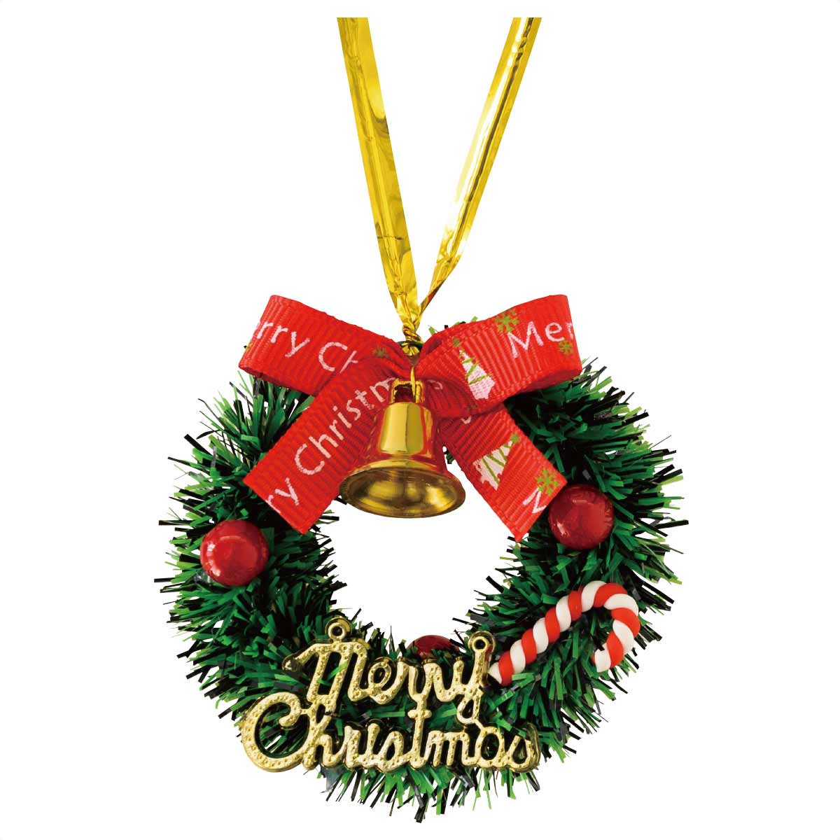 【20個入り】クリスマスフルリールワイヤータイ リース立体モチーフがギフトを華やかにしてくれます。か ...