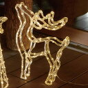 LEDモチーフライト クリスタル トナカイ 1台ちょっとしたスペースにクリスマスツリーやトナカイの小さめのオブジェ。送料無料 飾り イルミネーション おしゃれ クリスマス
