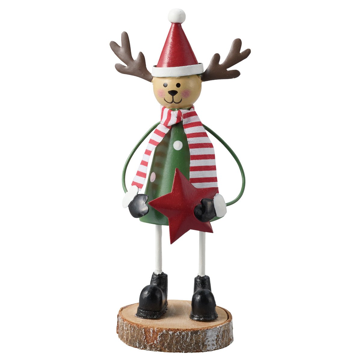 【5%OFFクーポン有り！ブラックフライデー期間中♪】ブリキスタンド トナカイ 1個送料無料 クリスマス 飾り 装飾 オブジェ 置物 クリスマス雑貨 雑貨 クリスマスボックス
