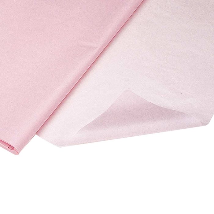 薄葉紙 ピンク 半裁 79×54.5cm商品を保護するためのインナーラップとして最適な薄葉紙です。 また、ノベルティグッズなどをふわっと包んだり、不定形な物をラッピングするのにも最適です。包装紙 薄葉紙 ラッピング ギフト 薄紙 無地 半裁 ピンク