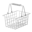 【10%OFFクーポン有り!6月10日限り】ワイヤーバスケット S クローム 1個バスケット ワイヤー アイアン スタッキング スチール かご カゴ 収納 小さ...
