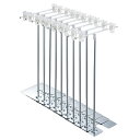 【10個組】組立済ポップスタンド クロームメッキ【組み立ての手間を省いた完成品】卓上用のT型ポップスタンドワンタッチレバーで高さ調整可能。クリップ幅はポップに合...
