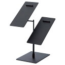 【5%OFFクーポン有り!ブラックフライデー期間中♪】スチール製クツ立て ダブル ブラック 1個送料無料 シューズスタンド 靴立て ディスプレイ 靴ホルダー 業...