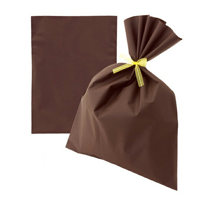 【5%OFFクーポン有り!11月30日限り】【20枚入り】梨地ギフトバック 無地 ブラウン 24×36cm袋 おしゃれ 業務用 手提げ ラッピング ギフト 無地
