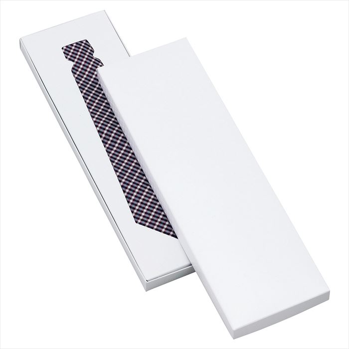 【10枚入り】ギフトケース 白 10.8×35×2cm 用途例:ネクタイ組み立てが簡単だから、包装に手間が掛かりません。ラッピング ギフトボックス 箱 ギフトパ...