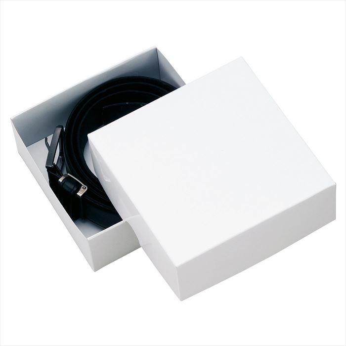 【10枚入り】ギフトケース 白 11×11.2×4.4cm 用途例:ベルト組み立てが簡単だから、包装に手間が掛かりません。ラッピング ギフトボックス 箱 ベルト...